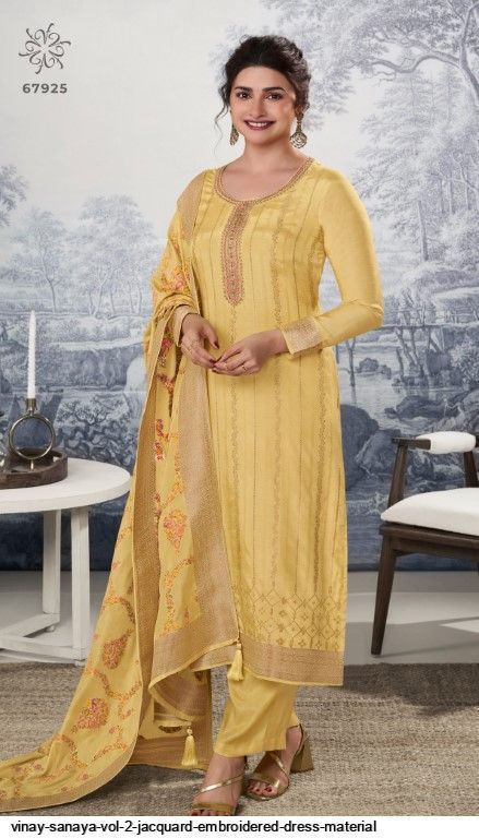 vinay-sanaya-vol-2-jacquard-embroidered-dress-material-2079