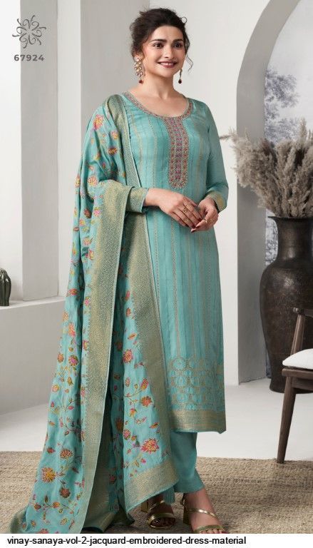 vinay-sanaya-vol-2-jacquard-embroidered-dress-material-2486