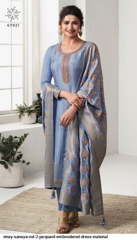 vinay-sanaya-vol-2-jacquard-embroidered-dress-material-415