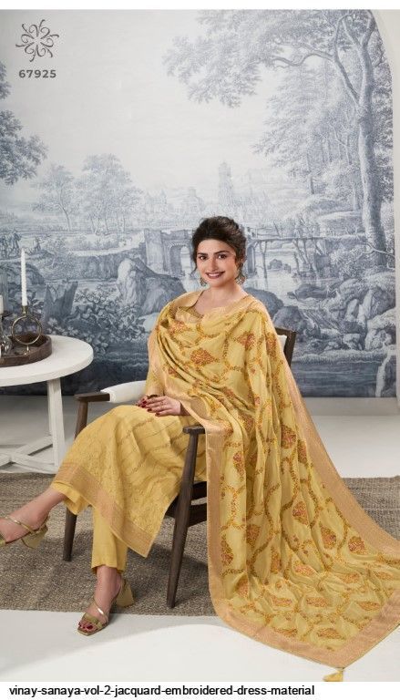 vinay-sanaya-vol-2-jacquard-embroidered-dress-material-4371