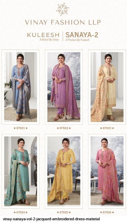 vinay-sanaya-vol-2-jacquard-embroidered-dress-material-8260